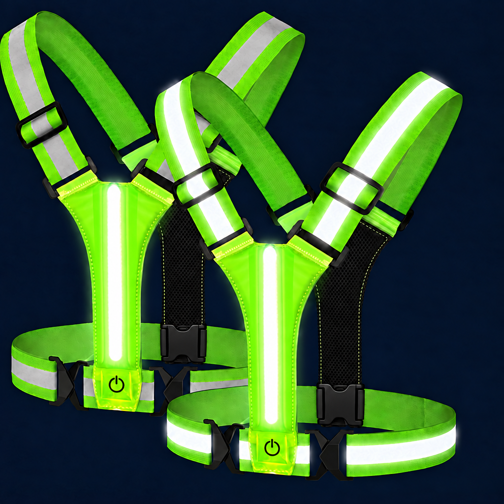 Pack Duo - 2 gilets réfléchissants LED Volyane