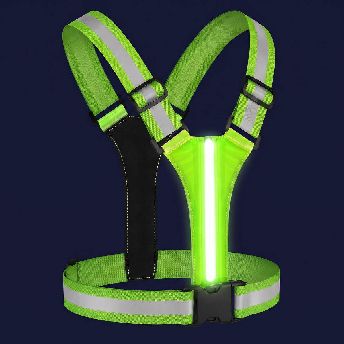 Gros plan LED 2 zones gilet Volyane